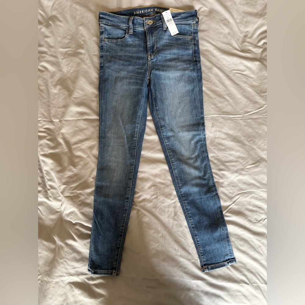 American Eagle Outfitters Women's Skinny Jeans - Light Blue